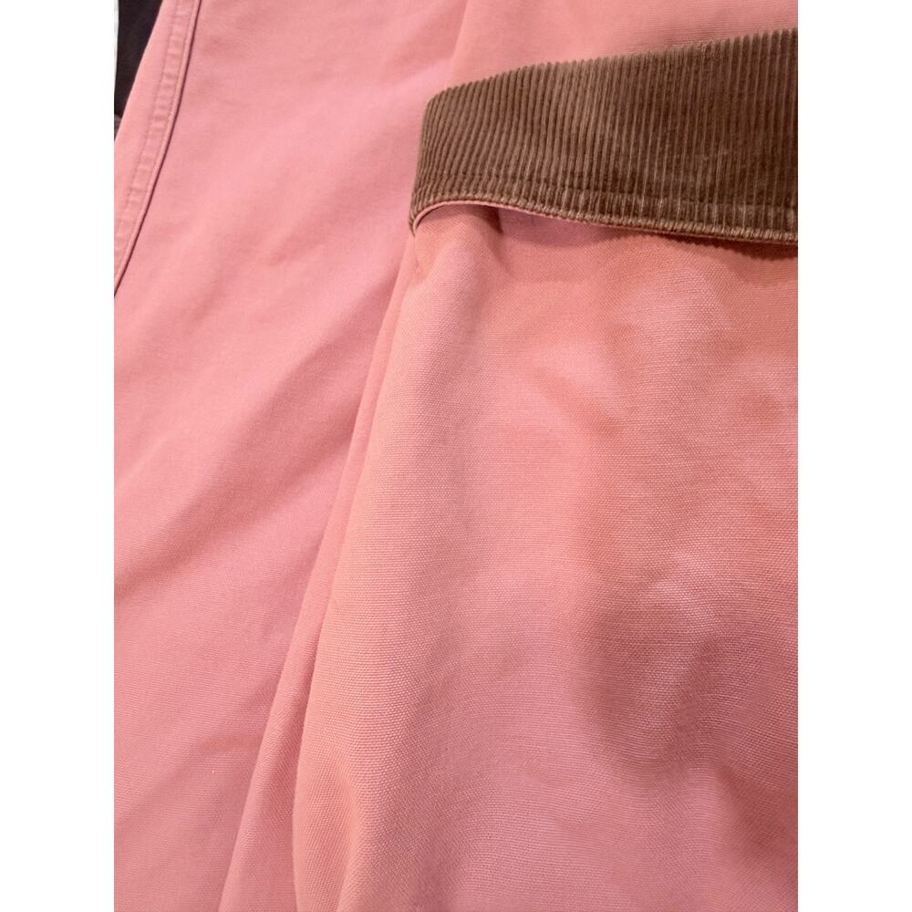 L.L. Bean Women's Chore Barn Coat Jacket Pink Rose XL Petite Brown Corduroy - Picture 12 of 12